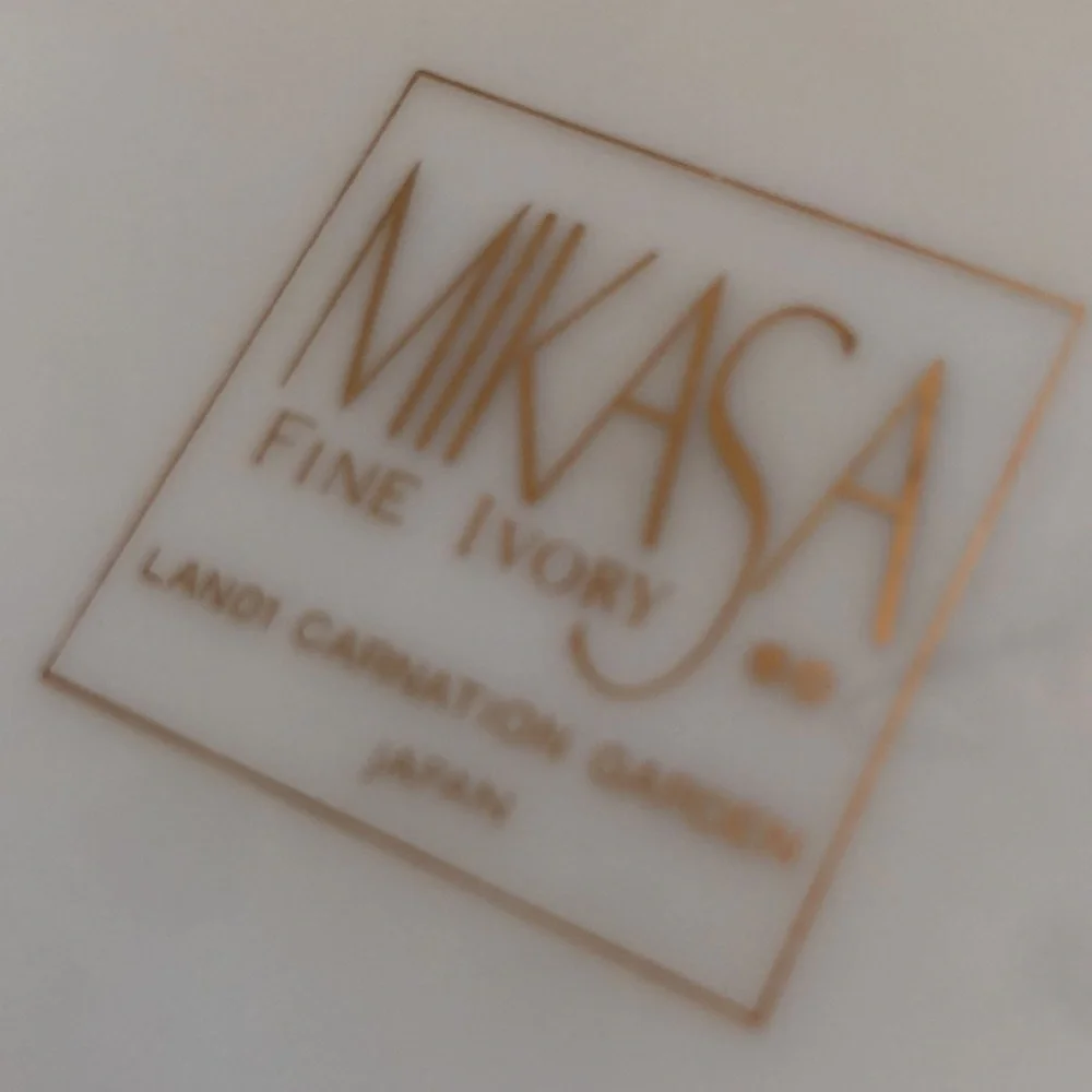 Mikasa Fine Ivory Carnation Garden Five (5) piece place setting